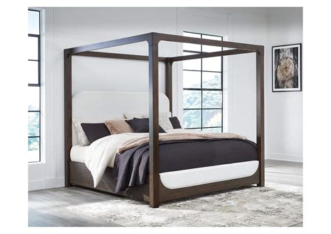 Breckington King Upholstered Canopy Bed