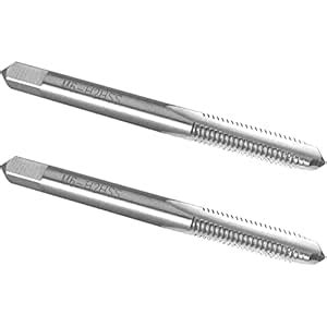 Burkit 2pcs M6 X 1 Thread Tap Right Hand, HSS M6 x 1.0 Straight Fluted ...