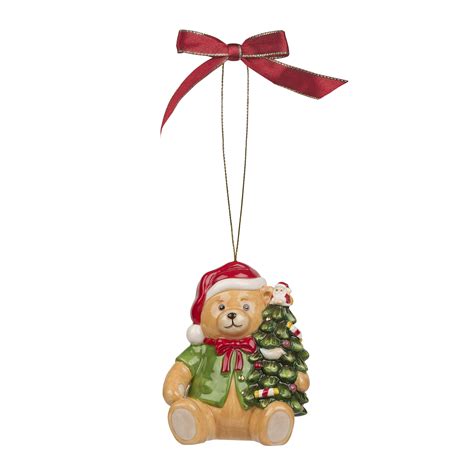 Spode Christmas Tree Teddy Bear Ornament