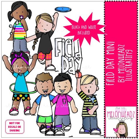Field Day Clip Art Mini Melonheadz Clipart - Etsy