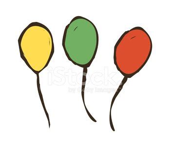 Three Of Balloons Is Floating Stock Vector | Royalty-Free | FreeImages
