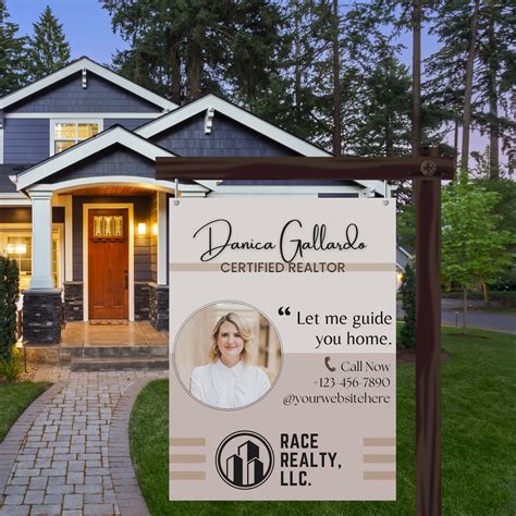 Real Estate Agent Sign Property Sign Open House Sign A Sign for Real Estate Agents and Brokers ...