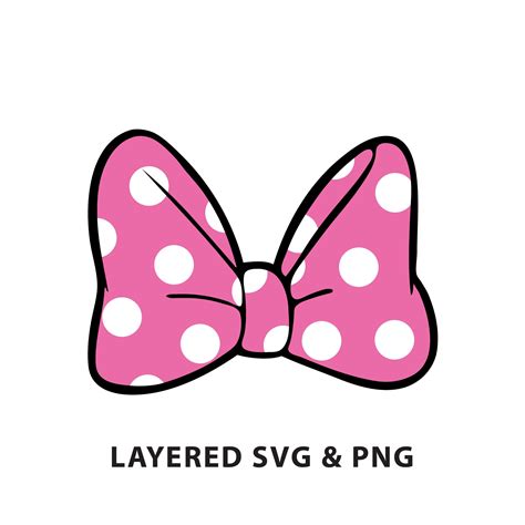 Minnie Mouse Pink Bow Minnie Mouse & Bow Chenille Iron On Patches