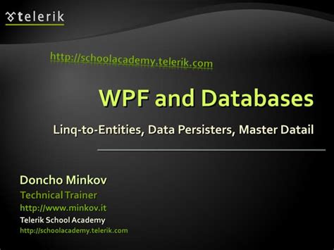 Image result for WPF Database Connection