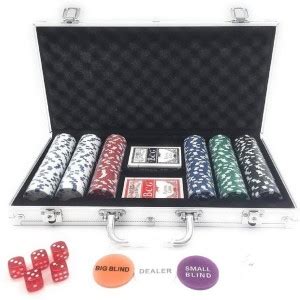 SHOPAIS 300 Piece Poker Set with Aluminum Carrying Case Dual Toned ...