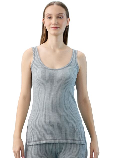 Buy Hint Women’s R-Neck Flare Thermal Sleeveless Slip - Grey | Hint World
