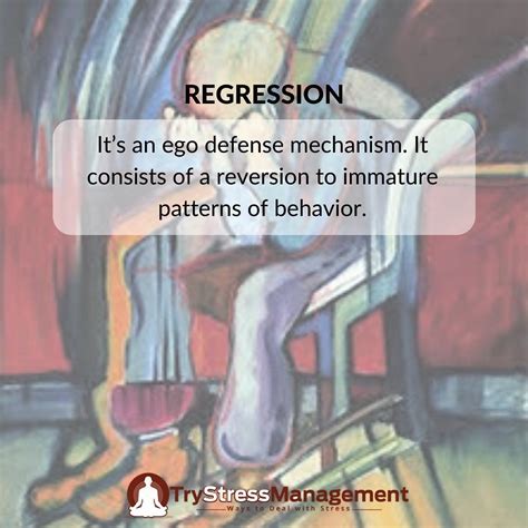 Regression, according to psychoanalyst Sigmund Freud, is a defense ...