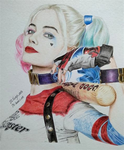 Pin by Taryn Kay on Art- comics and drawings | Harley quinn drawing ...