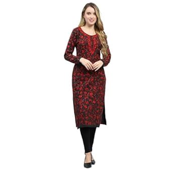 Buy Monte Carlo Womens Self Design Round Neck Wool Blend Kurti Camel M ...