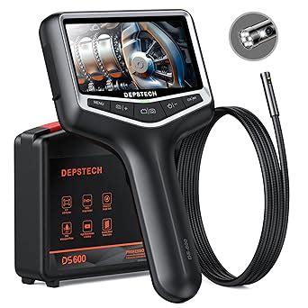 DEPSTECH Dual Lens Borescope Inspection Camera, Ergonomic Grip Shape ...