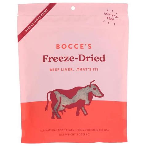 Bocces Bakery KHRM02300277 3 oz Beef Liver Freeze Dried Dog Treats ...