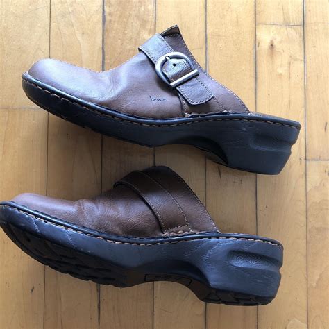 Bøc Brown Leather Clogs Super comfortable clogs... - Depop