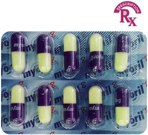 Myoril 8 mg Capsule (10 Cap) Price in India - Buy Myoril 8 mg Capsule ...