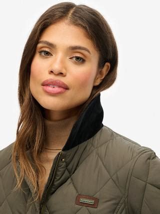 Superdry Corduroy Trimmed Liner Jacket, Army Khaki