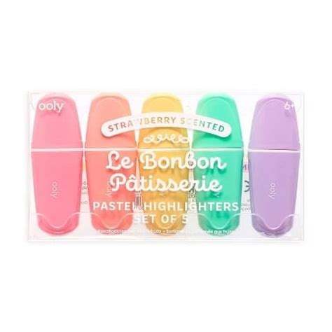 OOLY Le BonBon Patisserie Scented Pastel Highlighters, Set of 5 ...