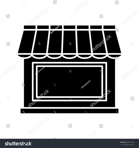 Front View of a Shop Vector 的图像结果