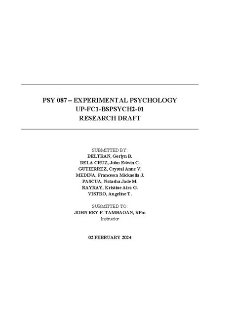 Image result for Experimental Research Design Sample