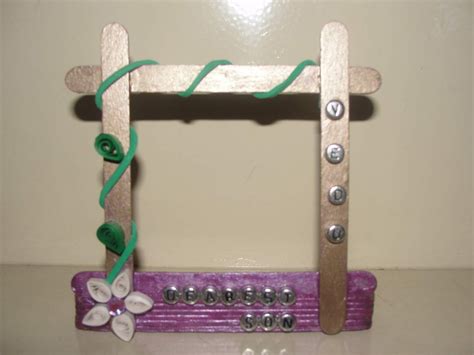 Image result for DIY Picture Frame Using Popsicle Sticks