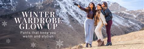 Winter Pants for Women: Warm and Stylish Winter Wear Pants by Go Colors ...