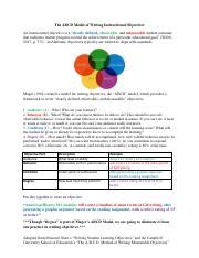 Image result for Writing ABCD Learning Objectives