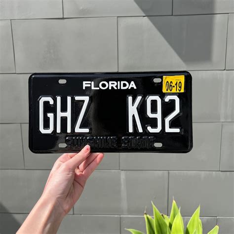 DIY Florida License Plate Vinyl Wrap Kit Custom License Plate - Etsy