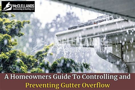 Image result for How to Stop Gutter Overflow When Heavy Tain