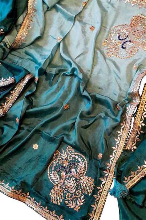 Gota Patti Sarees - Jaipur Gold Ribbon Festive Wedding Sarees ...