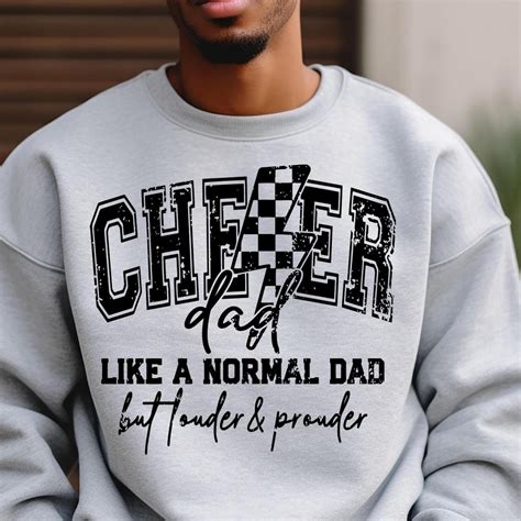 Cheer Dad SVG Cheer Dad Png Cheer Dad Shirt Design Louder and Prouder ...