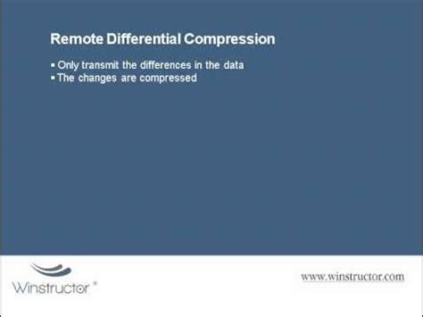Remote Differential Compression - YouTube