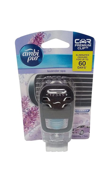 Ambi Pur Car Air Freshener - Lavender Spa, 1 Diffuser + 7.5ml Pack ...