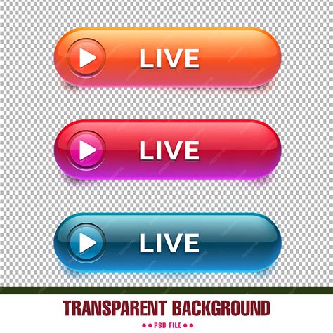 Image result for Live Streaming Button Collection