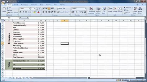 Image result for Forecasted Income Statement Excel