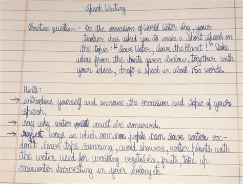 On the occassion of World Water day, your teacher has asked you to make ...