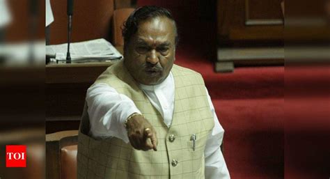 Karnataka minister KS Eshwarappa questions veracity of report on ...