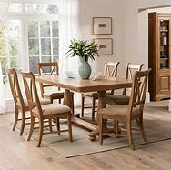 Image result for Oval Wood Dining Table and Chairs