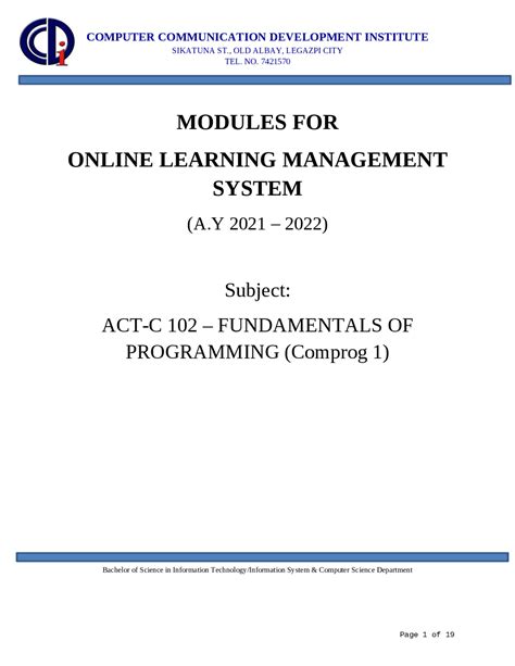 Image result for Computer Programming Module