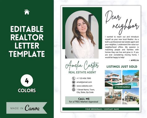 Realtor introduction letter real estate agent template new agent intro ...