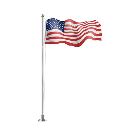 Usa Flag Pole Png