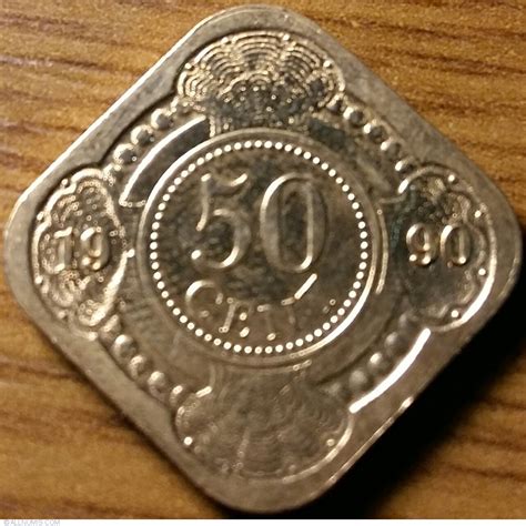 50 Cents 1990, Dutch Administration - Beatrix (1980-2010) - Netherlands ...