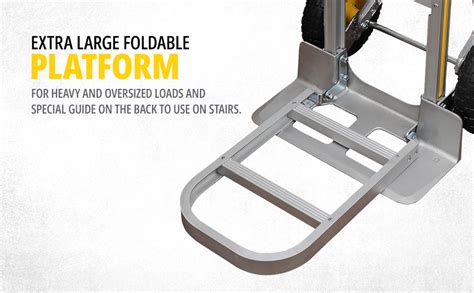 STANLEY SXWT-HT514 Aluminium Handtruck,200kg Load Capacity, 10.2"(260mm ...