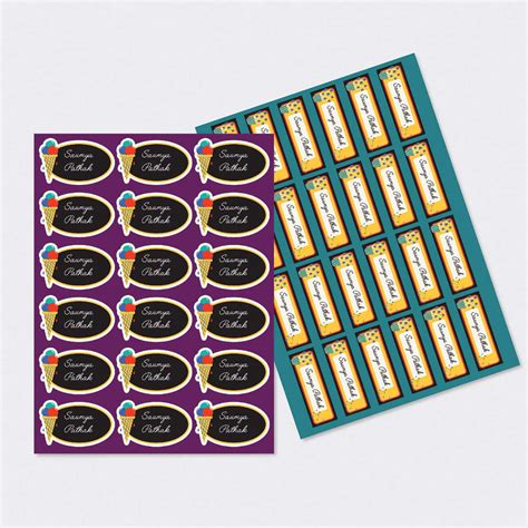 Sticker Sheet - Set of 2 A4 – Papercrush
