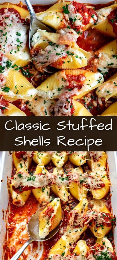 Image result for Classic Stuffed Shells
