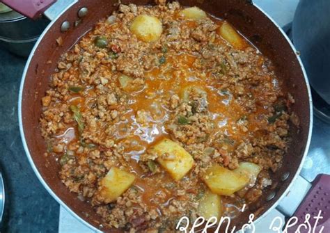 Aloo Kheema Masala Recipe by ZMA - Cookpad
