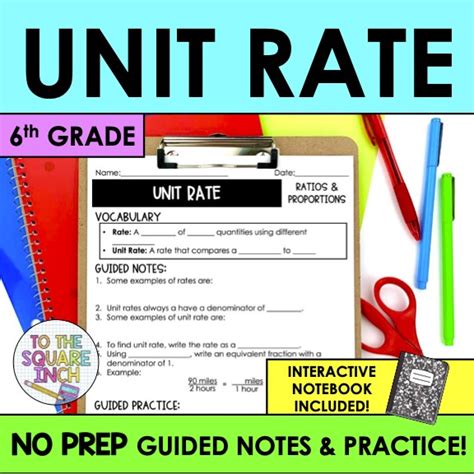 Image result for Unit Rate Notes