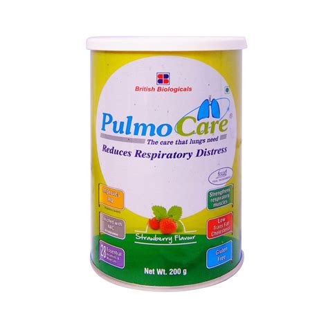 British Biologicals Pulmocare Strawberry Flavoured Powder 200gm ...