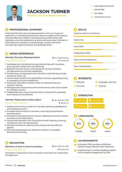 10+ Member Services Representative Resume Samples & Templates for 2025