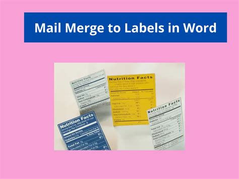 Mail Merge Labels 的图像结果