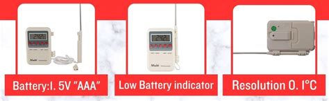Thermocare Plastic Digital Thermometer with External Sensing Probe and ...