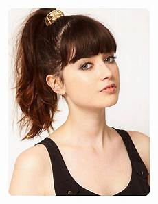 Ponytail Hairstyles With Bangs by 97 Amazing Ponytail With Bangs Hairstyles Ponytail Hairstyles With Bangs