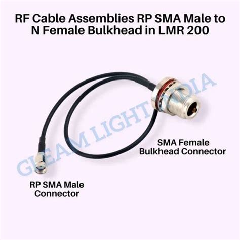 Rf Coaxial Cable Assembly In SMA Connectors - RF Cable Assembly SMA ...
